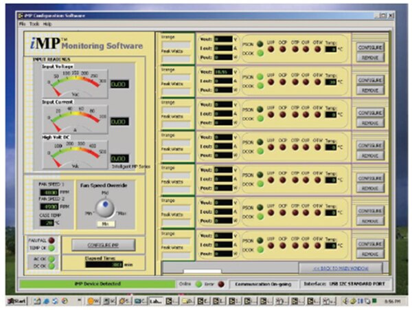 iMP 系列可編程電源供應器的 Artesyn 軟體圖片