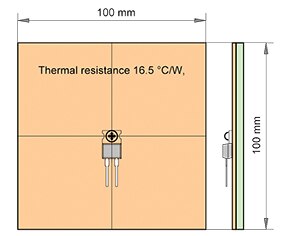 Image of 35 μm single-sided copper foil paper phenol PCB thermal resistance