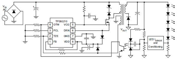 Diagram of LED driver circuit