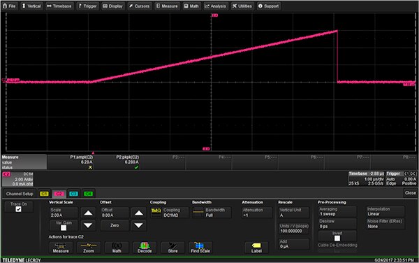 Teledyne LeCroy HDO4104 示波器通道设置图（单击查看全尺寸图片）