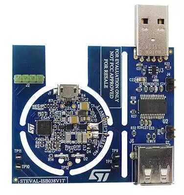 Image of wireless charging reference design kit from STMicroelectronics