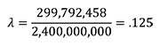 Calculation of 2.4 GHz wavelength