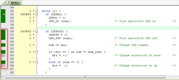 Image of Keil MDK-PRO for ARM running in debug mode