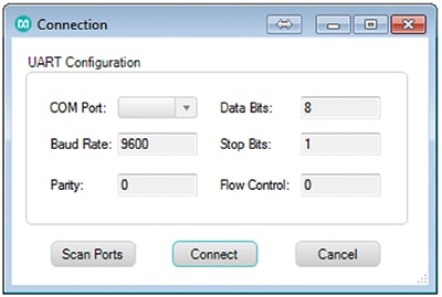 First connection window pop-up Image of first connection window pop-up