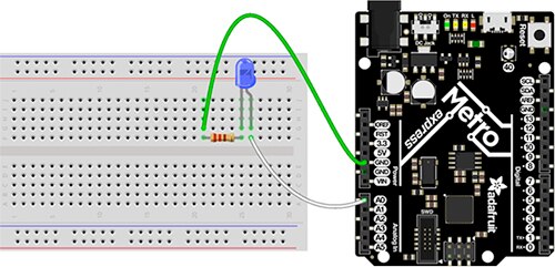 Metro M0 Express 板的 A0 模拟输出图片