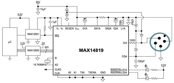 Diagram of Maxim Integrated MAX14819