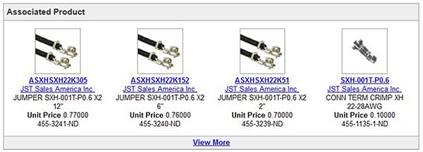 Image of Associated Product section for XHP-2 product page