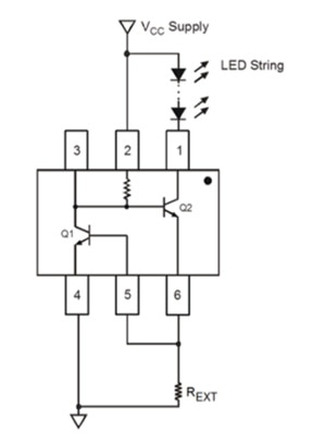 Diagram of Diodes AL5802 PWM dimming