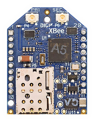 Imagen del módulo celular LTE Cat 1 de XBee XBC-V1-UT-001 de Digi International