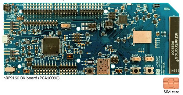 Image of Nordic Semiconductor’s nRF9160-DK development kit