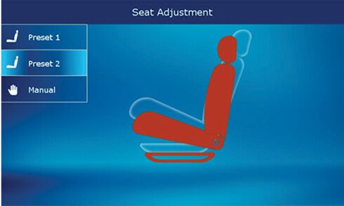 Image of automobile seat adjustment