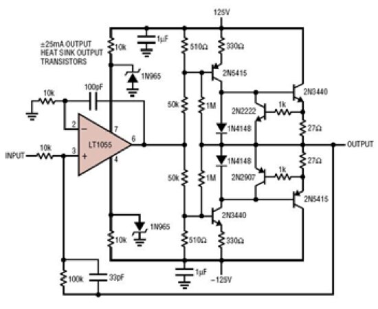 Analog Devices LT1055 原理图