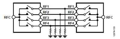 Diagram of simple shunt resistors minimizing the potential problem