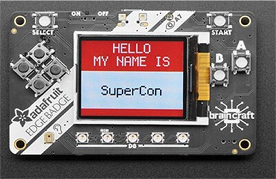 Image of Adafruit Supercon badge