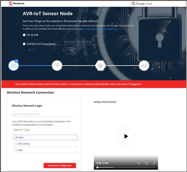 Image of Microchip AVR-IoT board