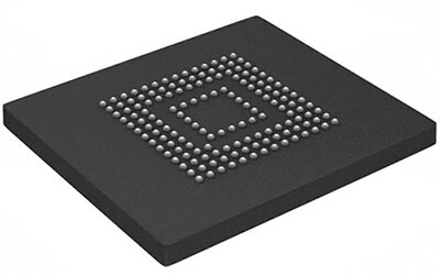 Image of ISSI eMMC flash module has 32 Gbits of memory