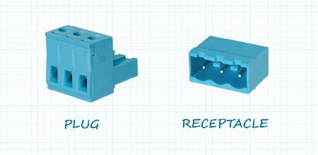插拔式端子块的插头和插座连接图片