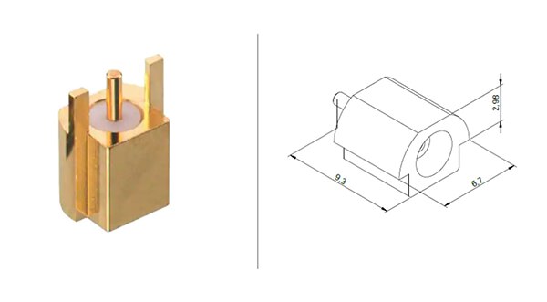 Würth Elektronik MCX 系列 60612202111308 表面贴装、边缘装接插孔