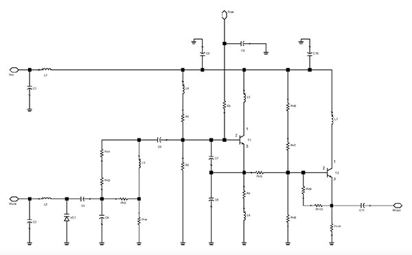 Colpitts 振荡器 VCO 的评估板参考设计图（点击放大）