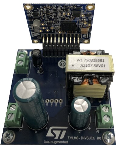 Image of inverse buck demo with STMicroelectronics MASTERGaN4