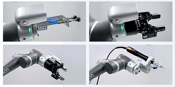 协作机器人末端执行器能在任务间轻松切换的图片