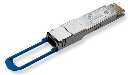 Intel QSFP-DD 收发器的传输距离为 2 km 的图