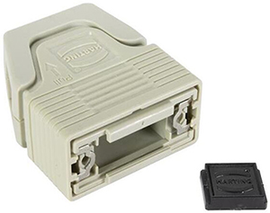 Image of HARTING 09670090200 typical plastic D-sub push-pull hood