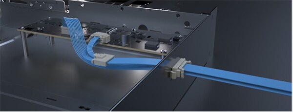 Image of discrete wire system used to simplify the aggregation of conductors