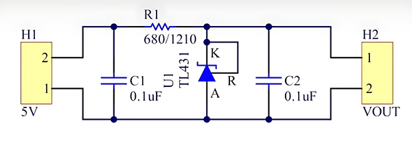 2.5V电压基准电路示例