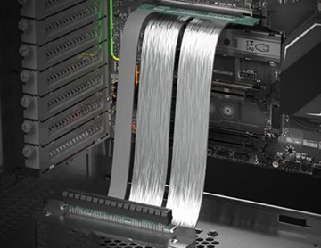 Bild: PCIe-Verlängerungskabel der Serie 8KDx von 3M