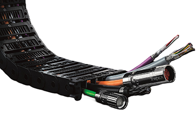 Image of HELUKABEL HELUCHAIN SYSTEM combination cable carrier, cable, and accessories