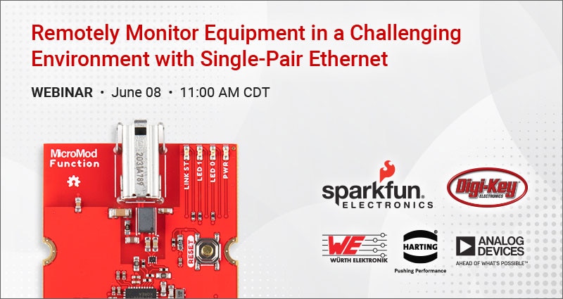 Image of Webinar: Remotely Monitor Equipment in a Challenging Environment with Single-Pair Ethernet