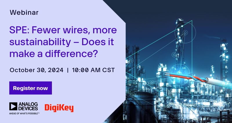 Image of Webinar – SPE: Fewer Wires, More Sustainability – Does It Make A Difference?