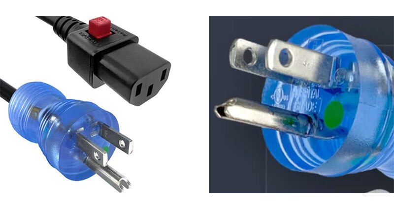 Image of Use Locking Power Cords for Stable Connections in Critical Applications