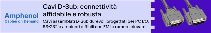 Image of Amphenol ACS - Cables On Demand D-Sub Cable Assemblies Banner