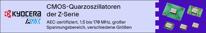 Image of Kyocera AVX Components Z Series Crystal Oscillators Banner