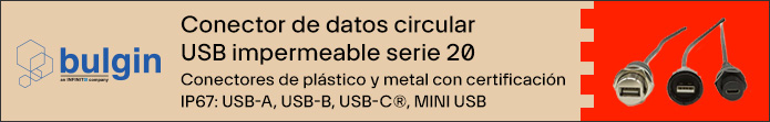 Image of Bulgin Buccaneer® 20 Series Waterproof USB Circular Data Connector Banner