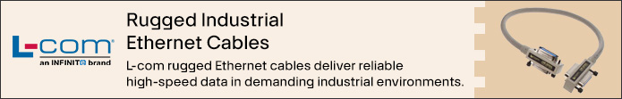 Image of L-Com Rugged Industrial Ethernet Cables Banner