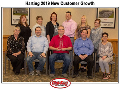 Image of DigiKey Receives the HARTING 2019 New Customer Growth Award