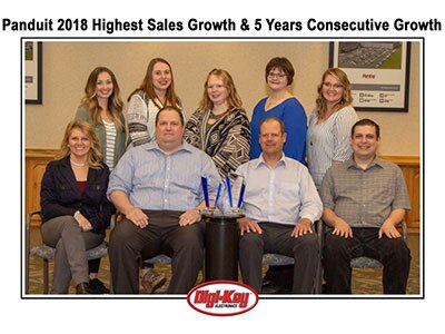 Image of Digi-Key Receives the Panduit 2018 Highest Sales Growth and  5 Years Consecutive Growth Awards