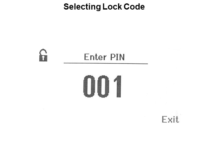 Selecting Lock Code