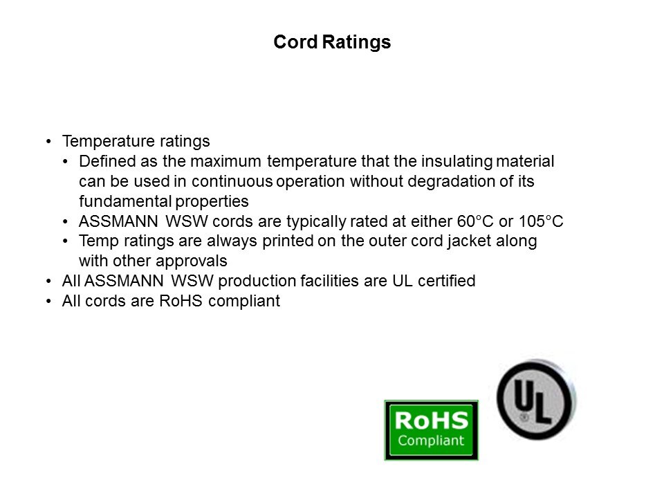 Power Cords and Cord Sets Slide 4