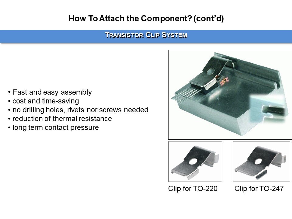 WSW Components Line of Board-Level Transistor Heat Sink Overview Slide 13