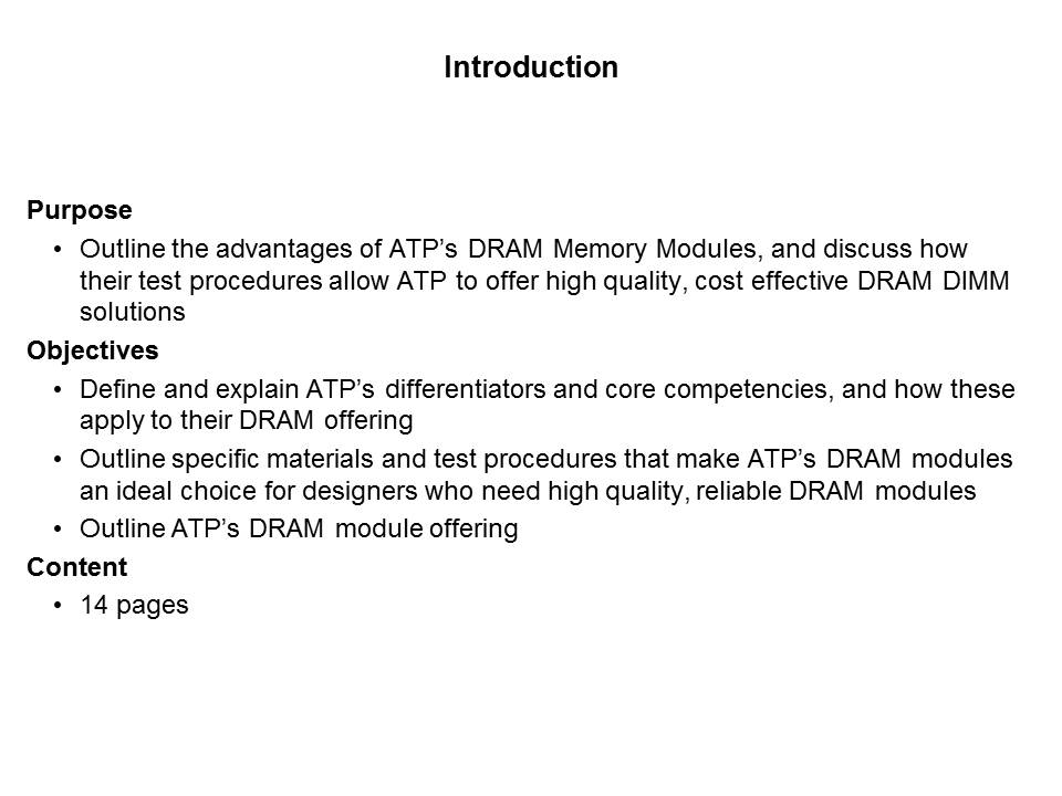 DRAM Modules Slide 1