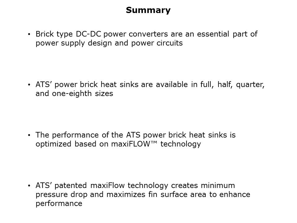 maxiFLOW Power Brick Heat Sink Technology Slide 11