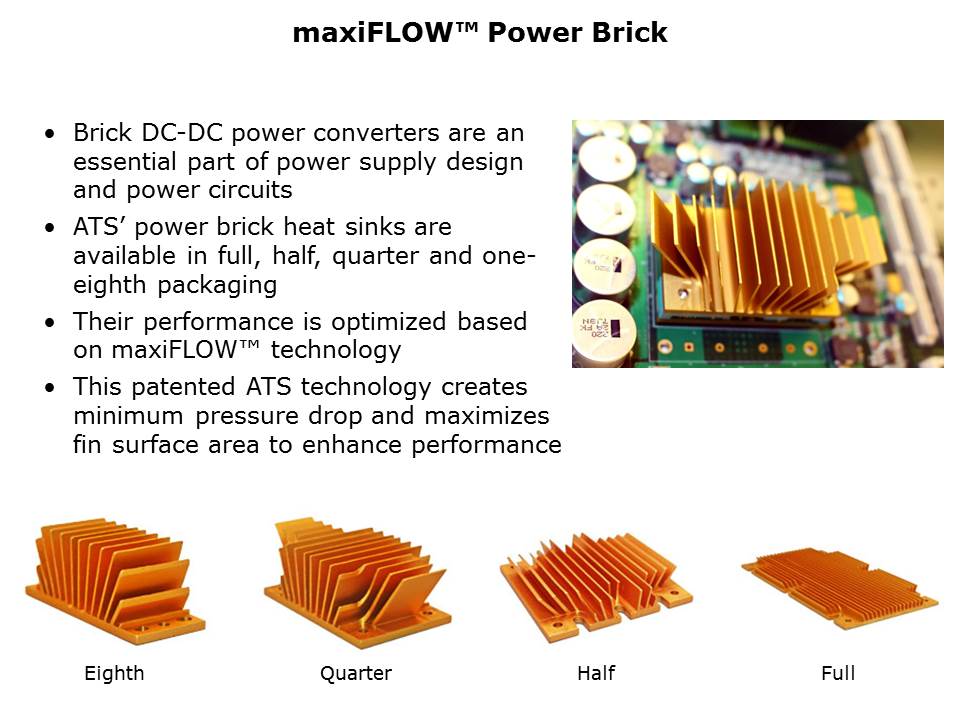 maxiFLOW Power Brick Heat Sink Technology Slide 2