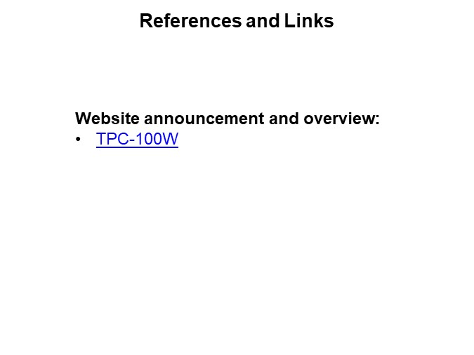 References and Links