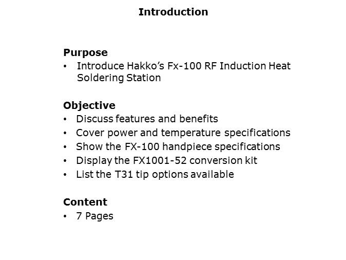 Image of American Hakko FX100-04 RF Induction Heat Soldering Station - Intro