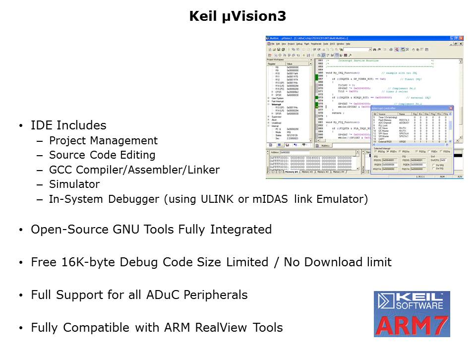 ARM7 Applications and Tools Slide 25