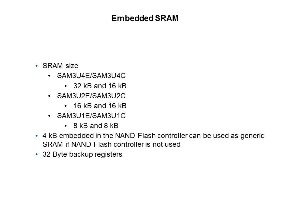 Cortex-M3 Introduction and Specific SAM3U Implementation Slide 16